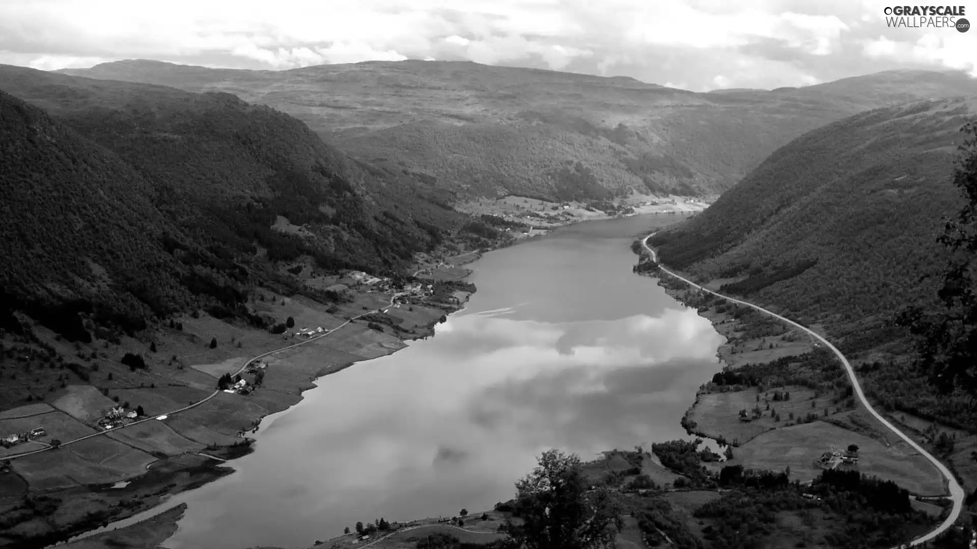 River, roads, buildings, The Hills