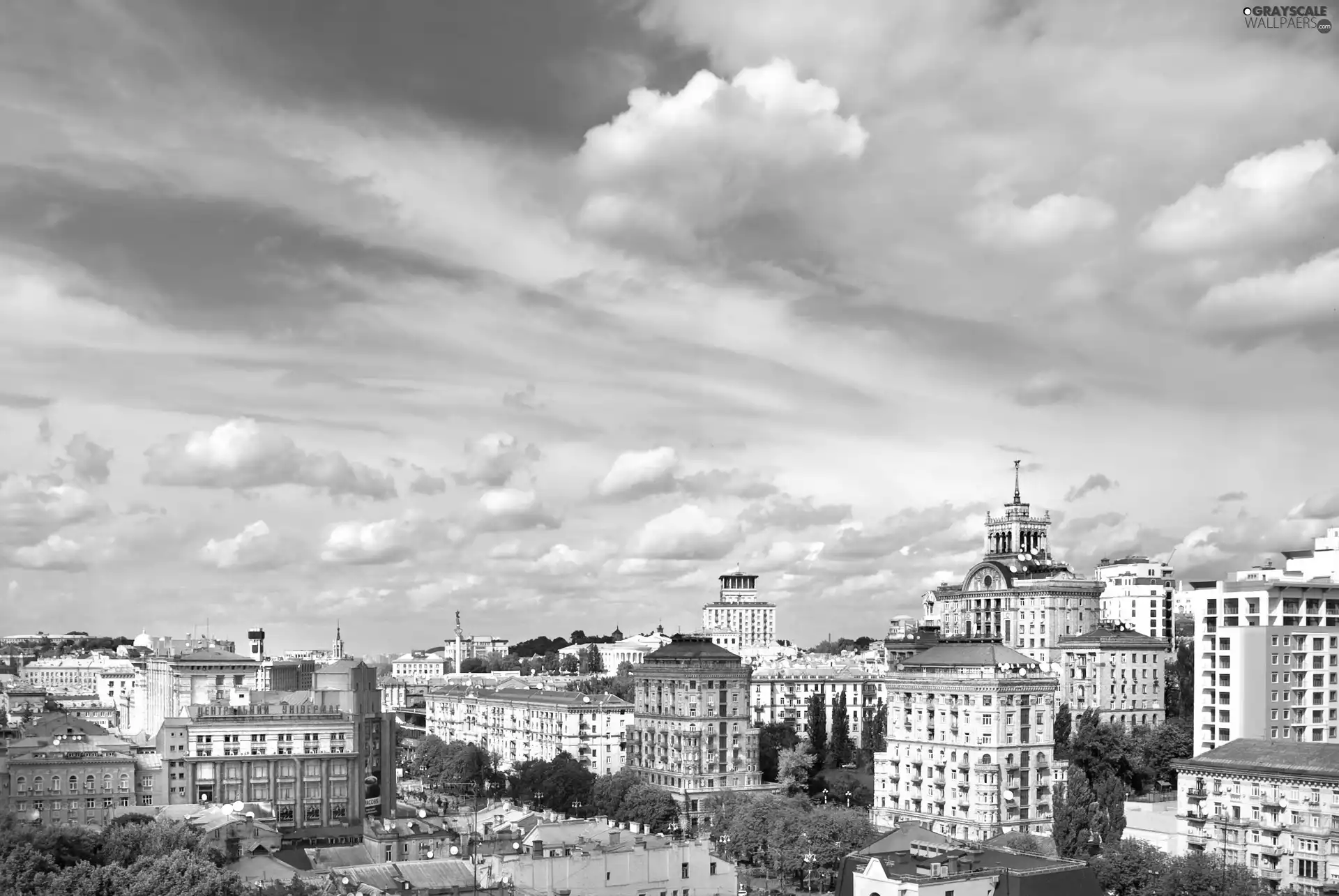 buildings, picture, town