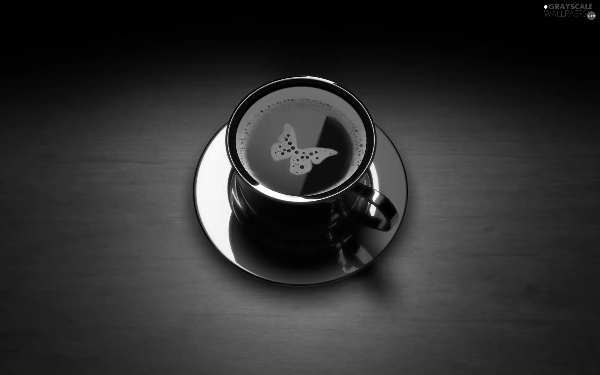 butterfly, coffee, cup