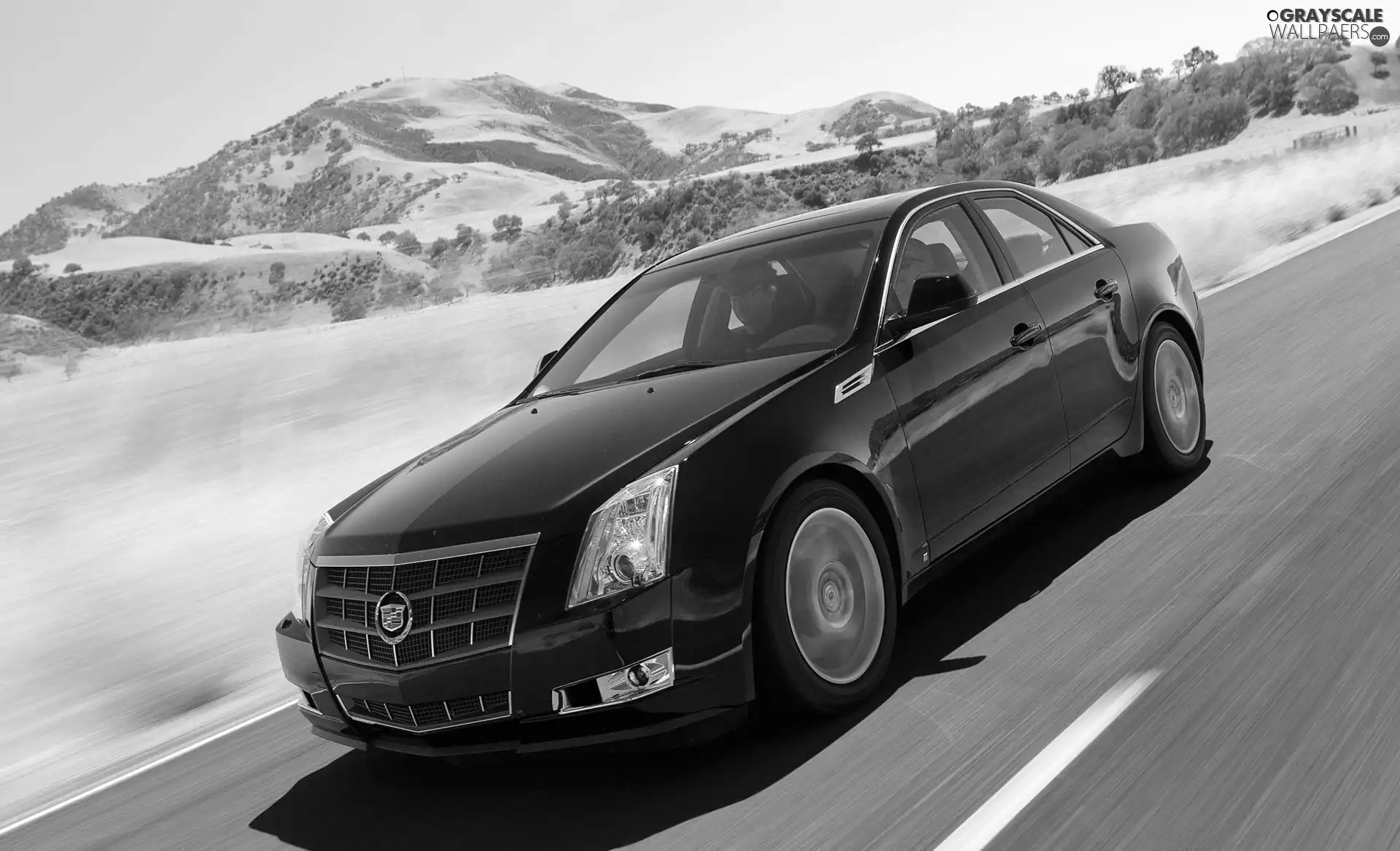 Mountains, Way, Cadillac CTS