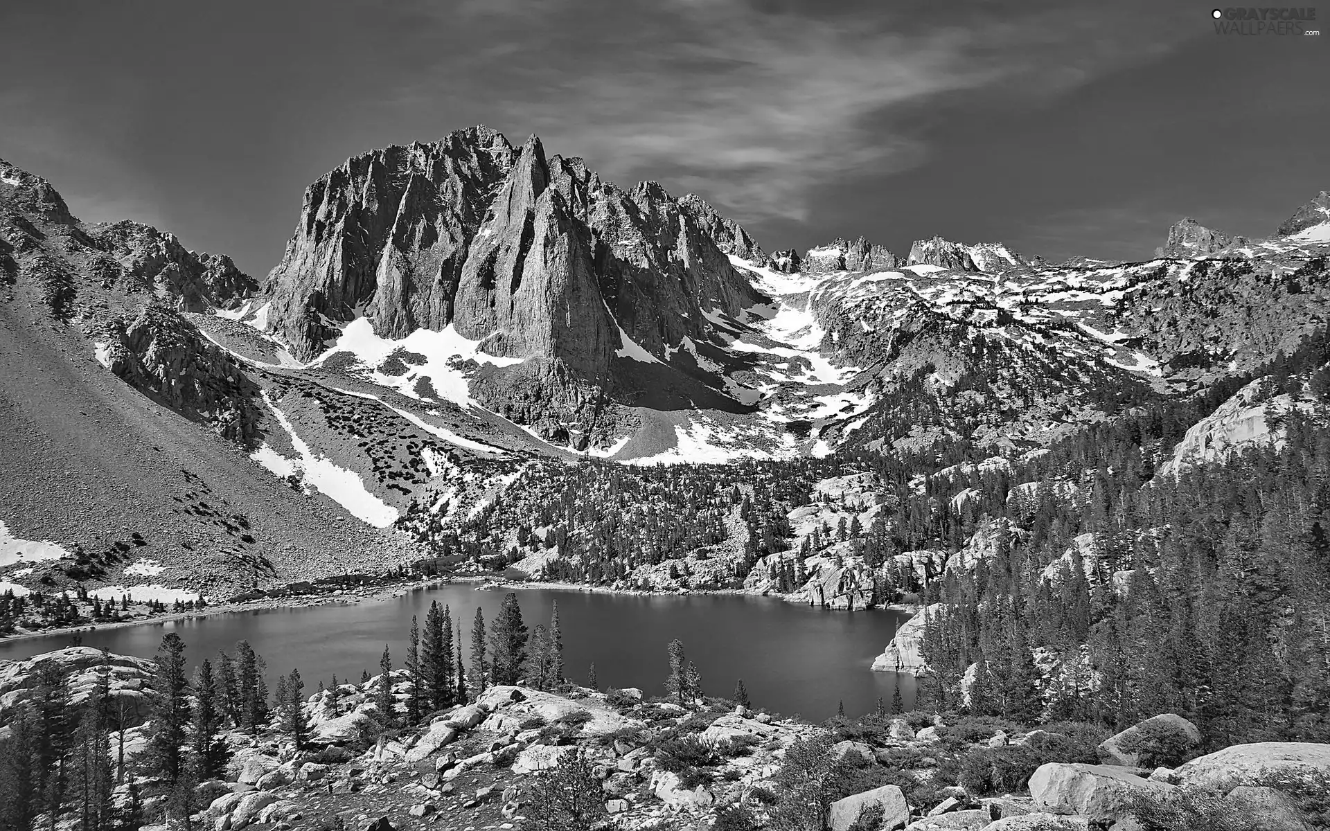 Mountains, Third Lake, California, woods