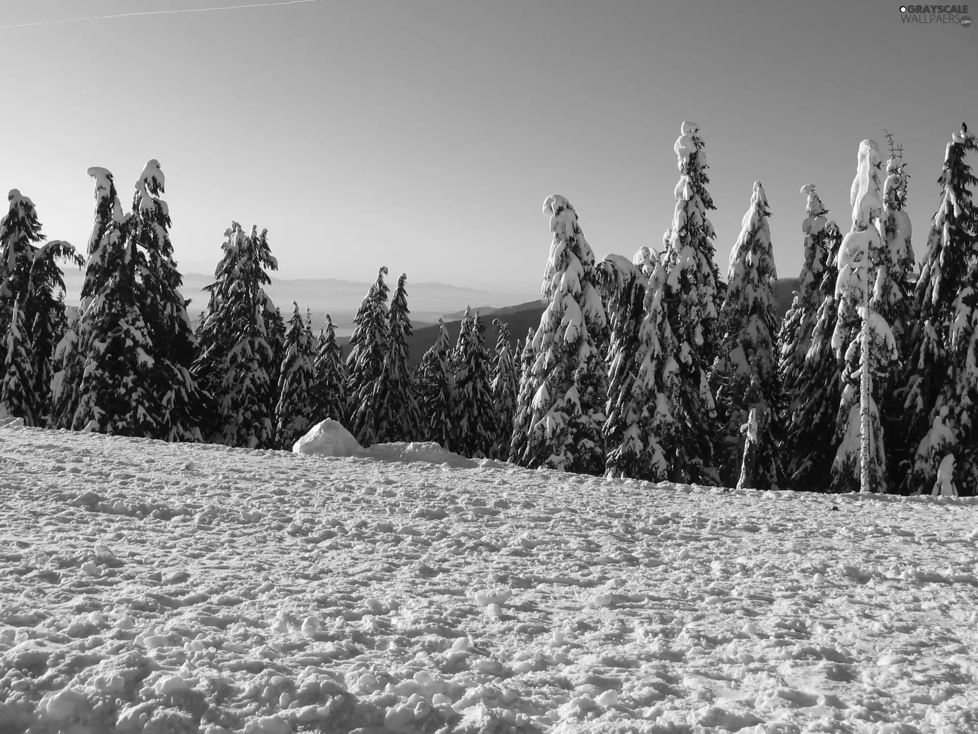 winter, Mountains, Canada, snow