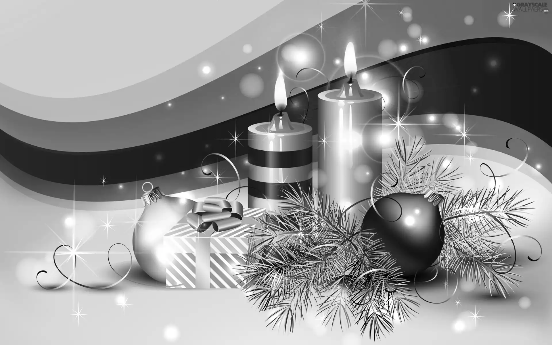 Christmas, Christmas, baubles, ornamentation, decoration, Candles, twig