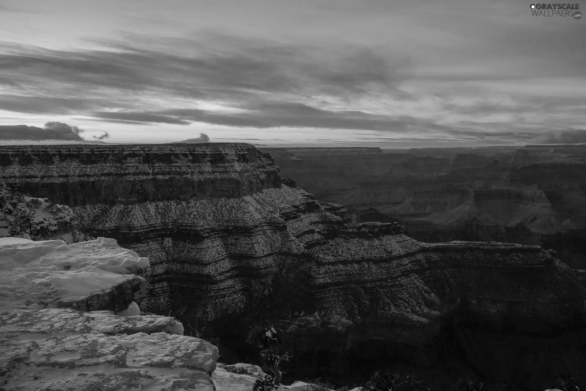 winter, Great Sunsets, canyon