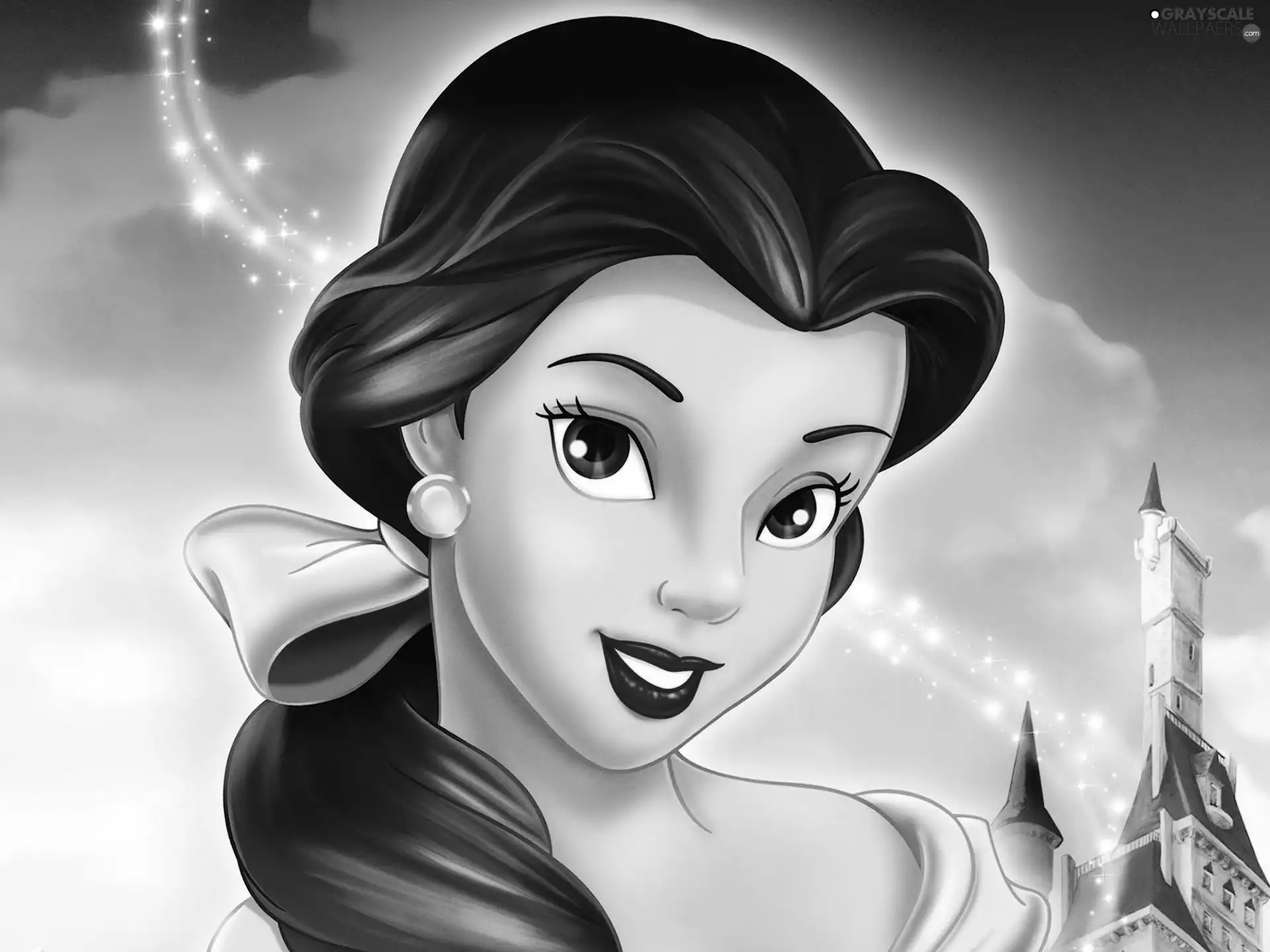 Bella, Beauty And The Beast, Castle, Beauty and the Beast, story, girl, bow