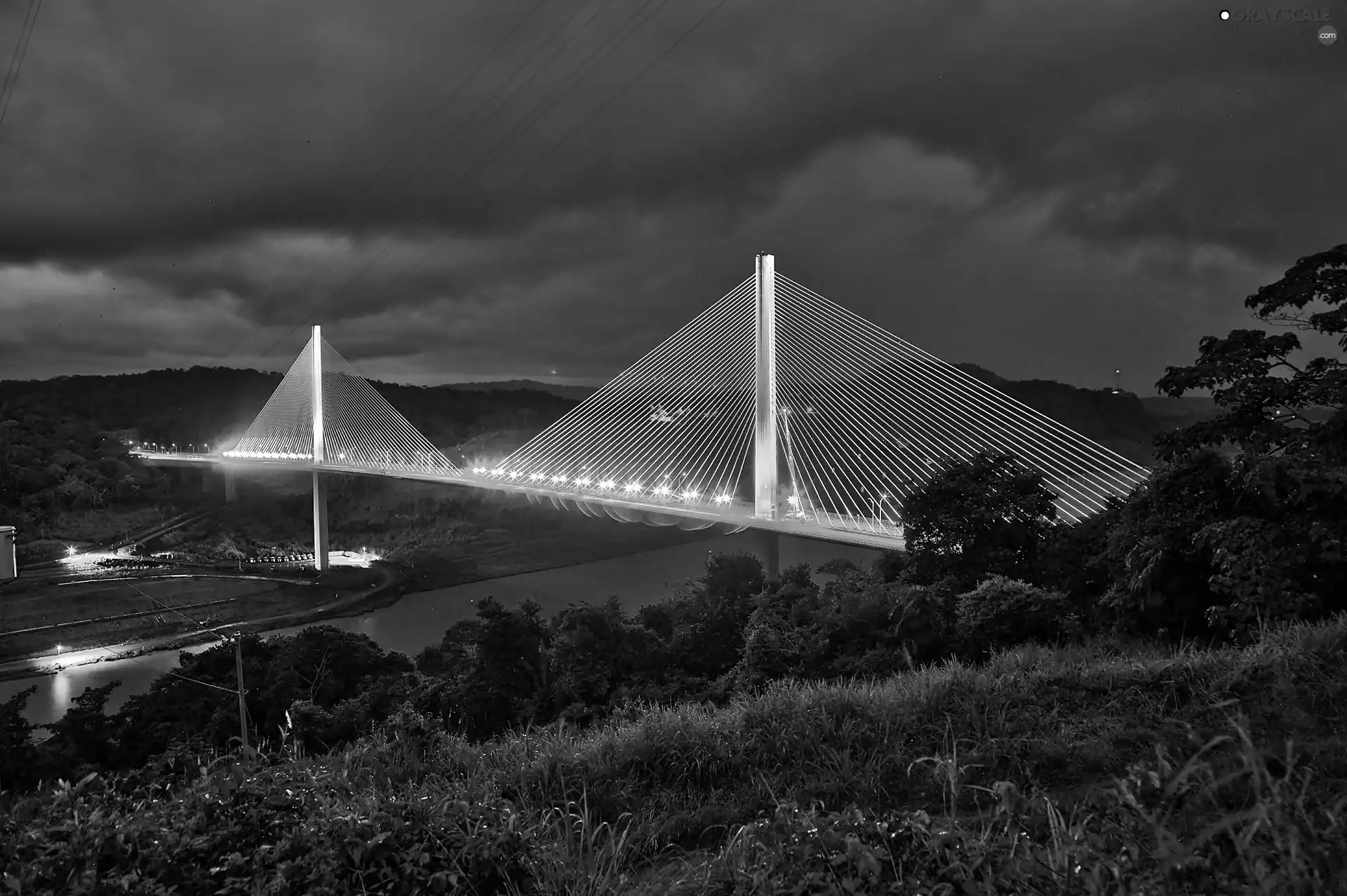 Centenario, VEGETATION, Panama, bridge, canal