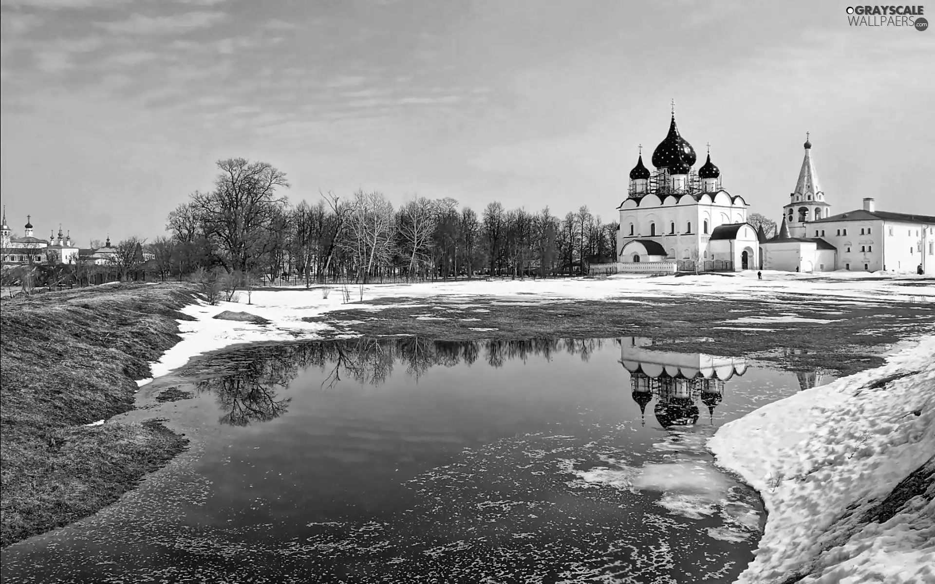 Cerkiew, landscape, winter