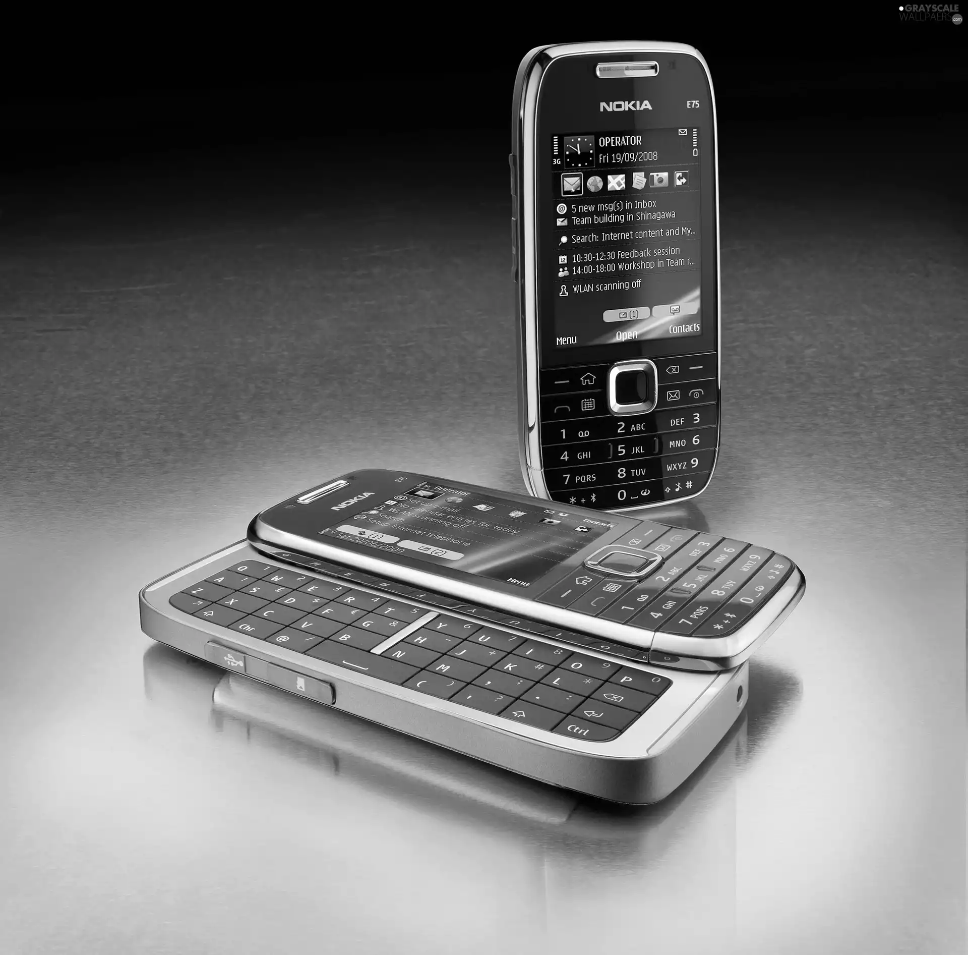 Black, Nokia E75, cherry