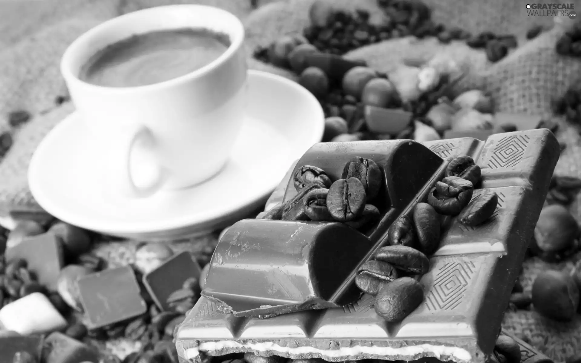 chocolate, cup, coffee