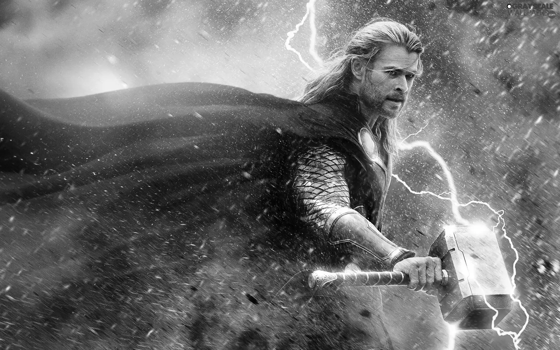 Thor, Chris Hemsworth, lightning, The Dark World