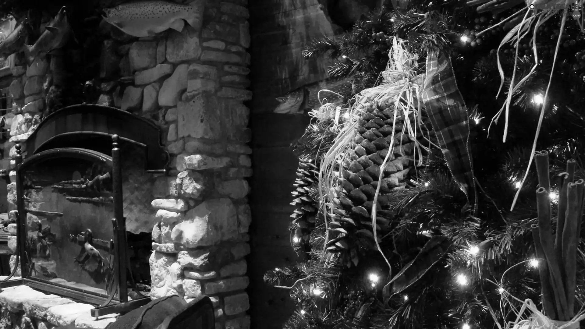 burner chimney, Room, christmas tree