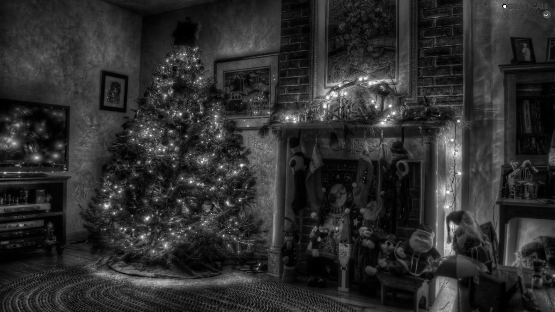 burner chimney, Room, christmas tree