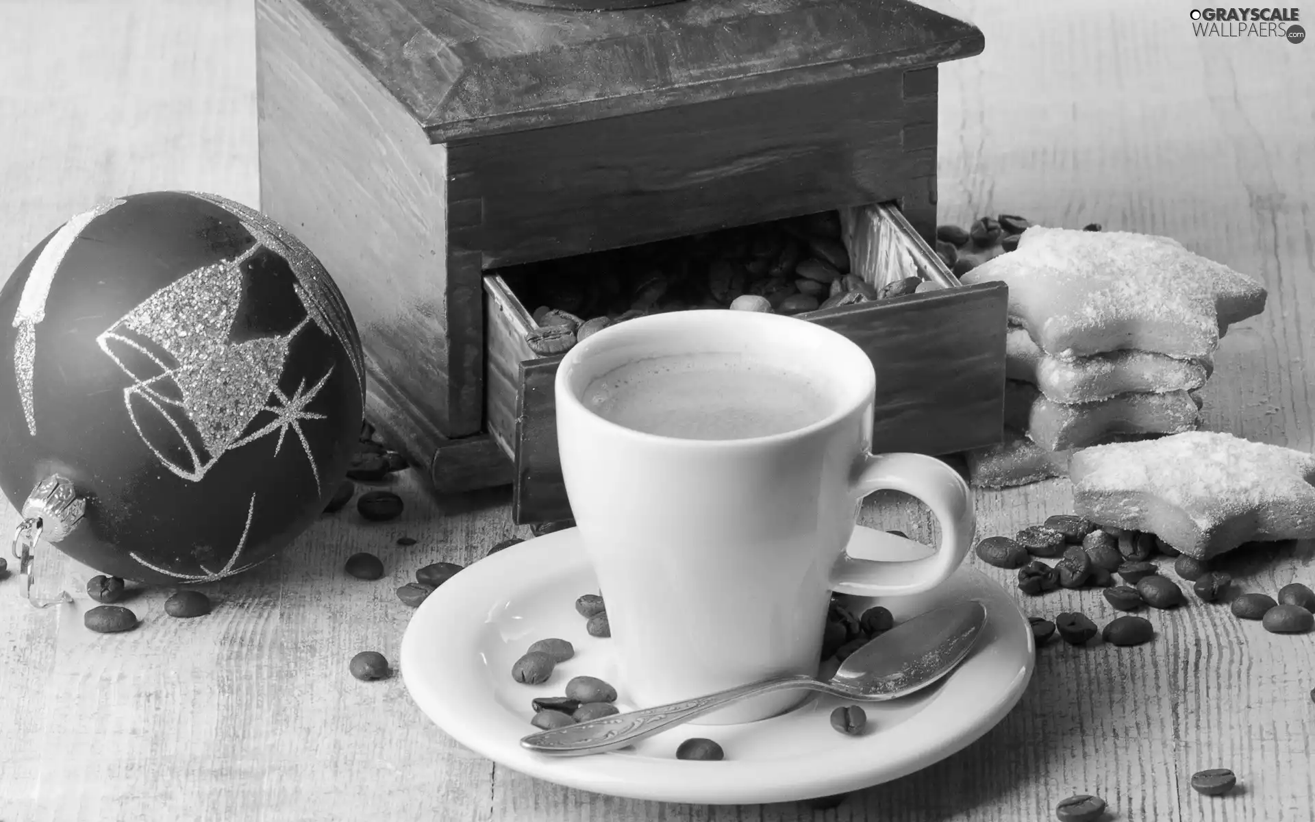 Christmas, Cookies, coffee, bauble, cup