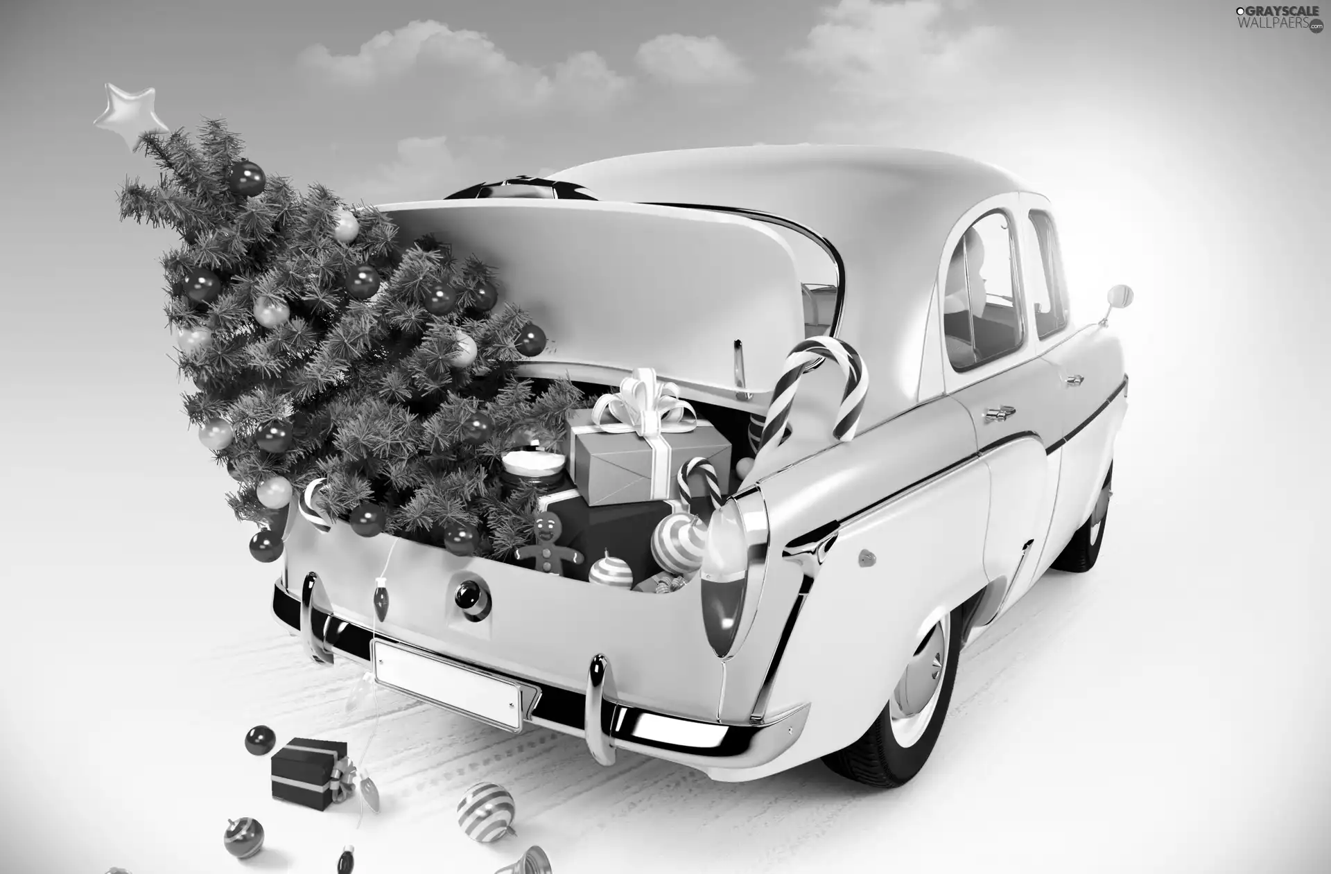 gifts, Automobile, christmas tree