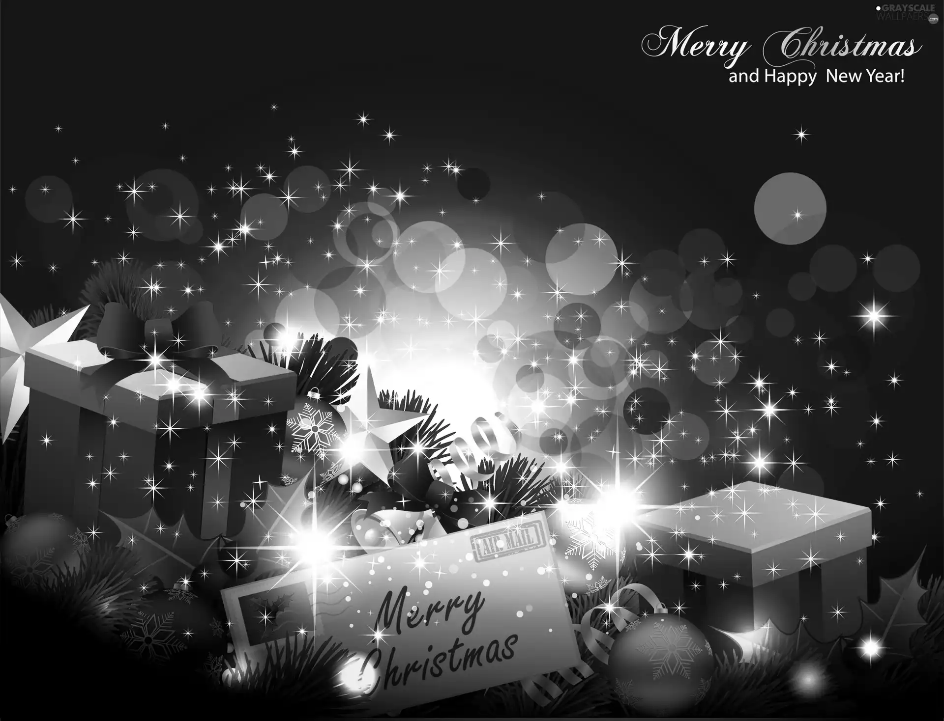 Christmas, gifts, lights