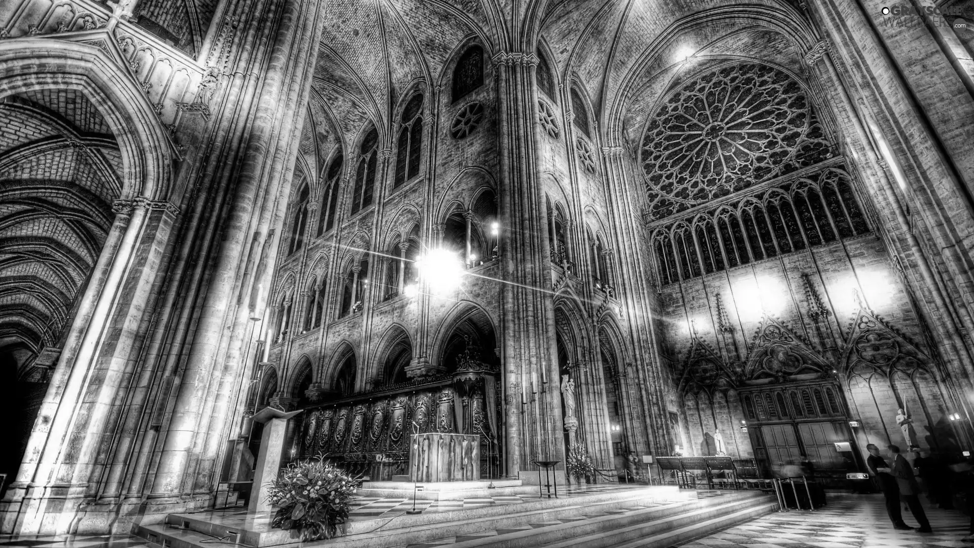 Church, interior, chair