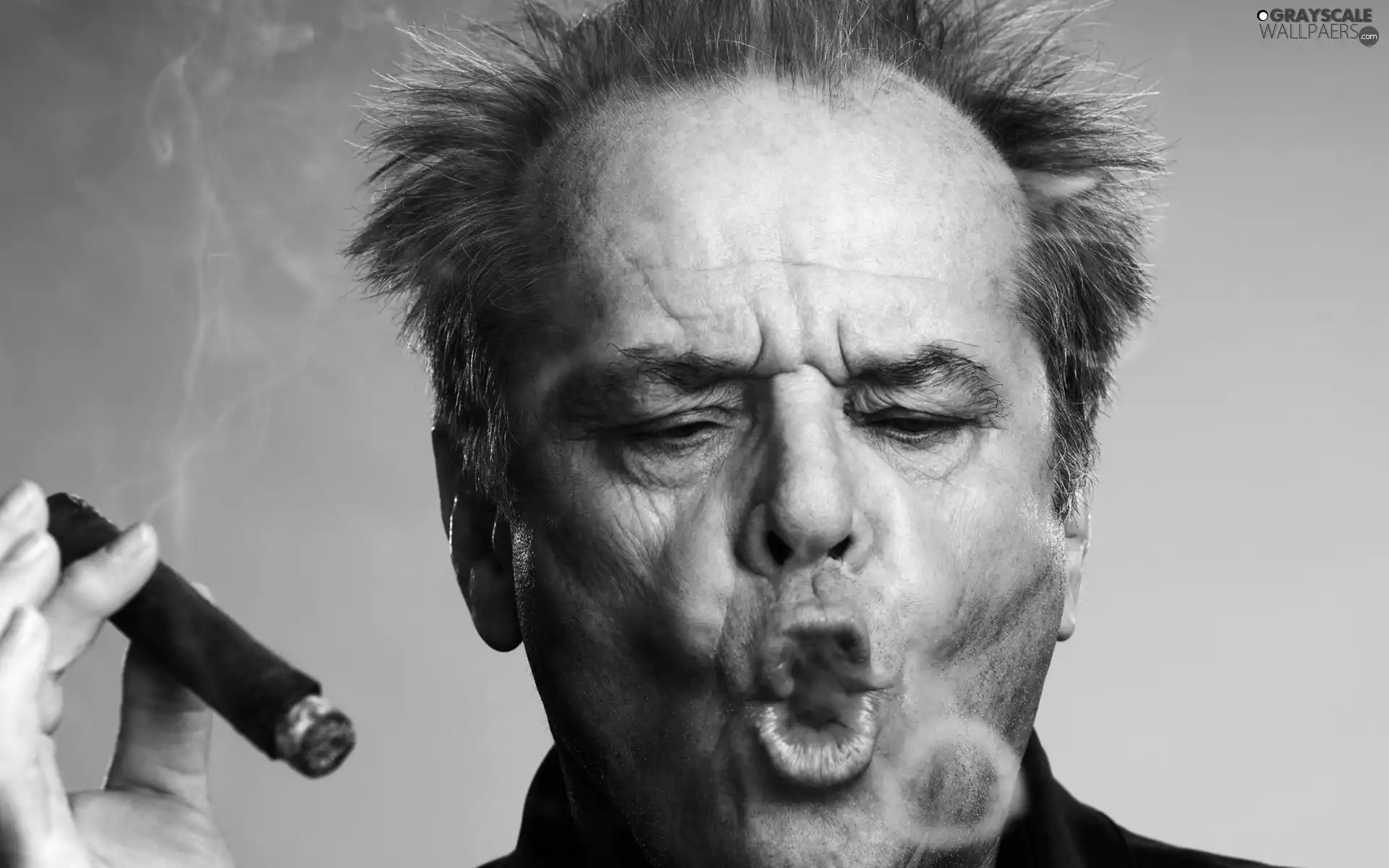 a man, Jack Nicholson, cigar, actor