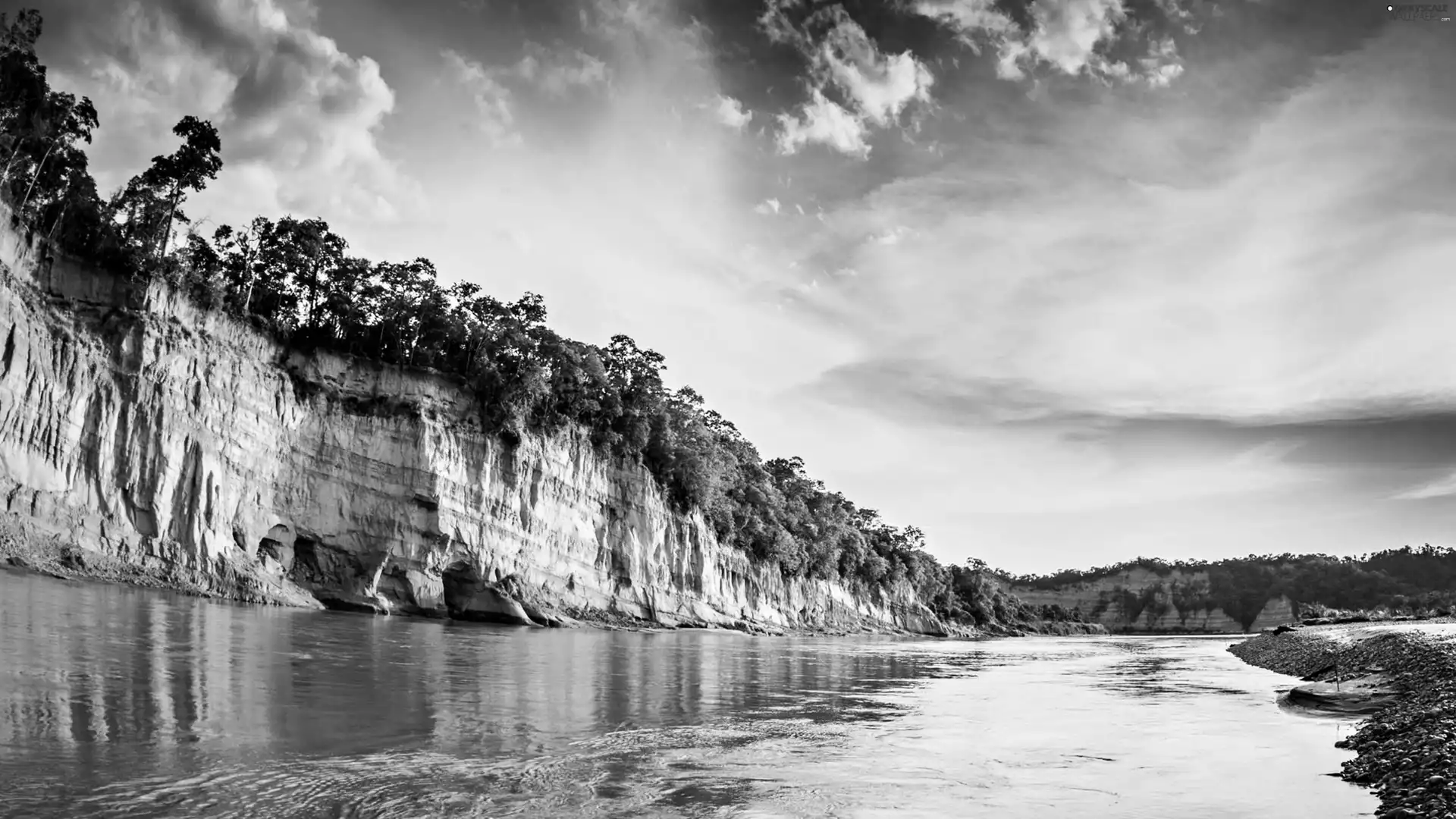 River, cliff