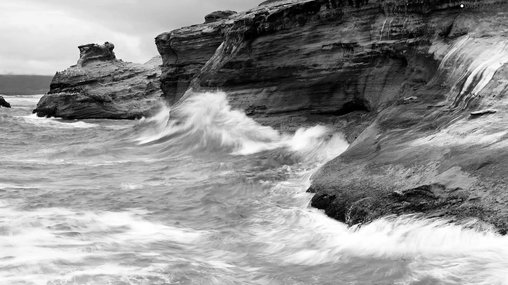 sea, Cliffs