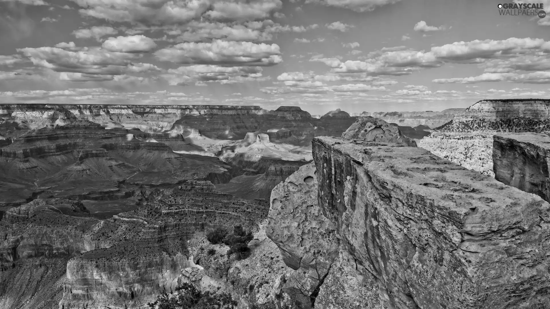 canyon, clouds