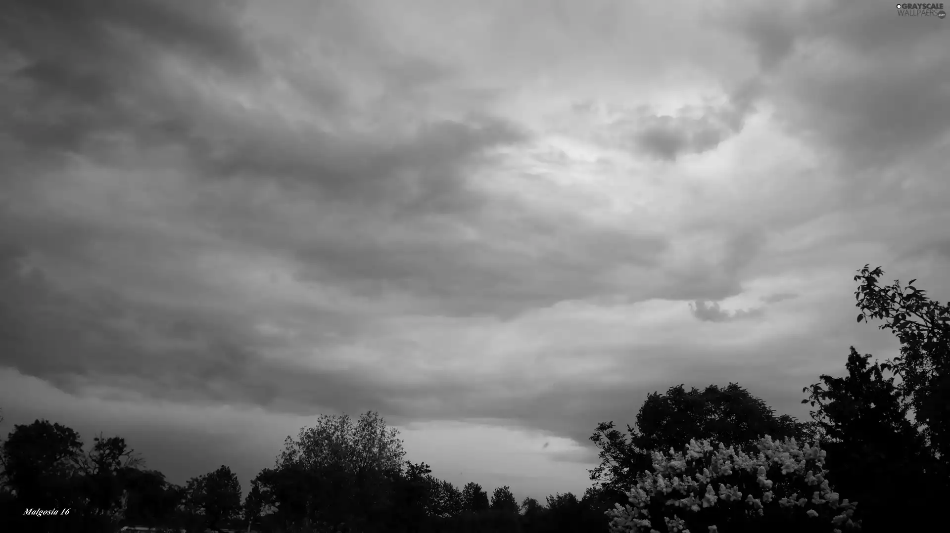 clouds, Sky, color