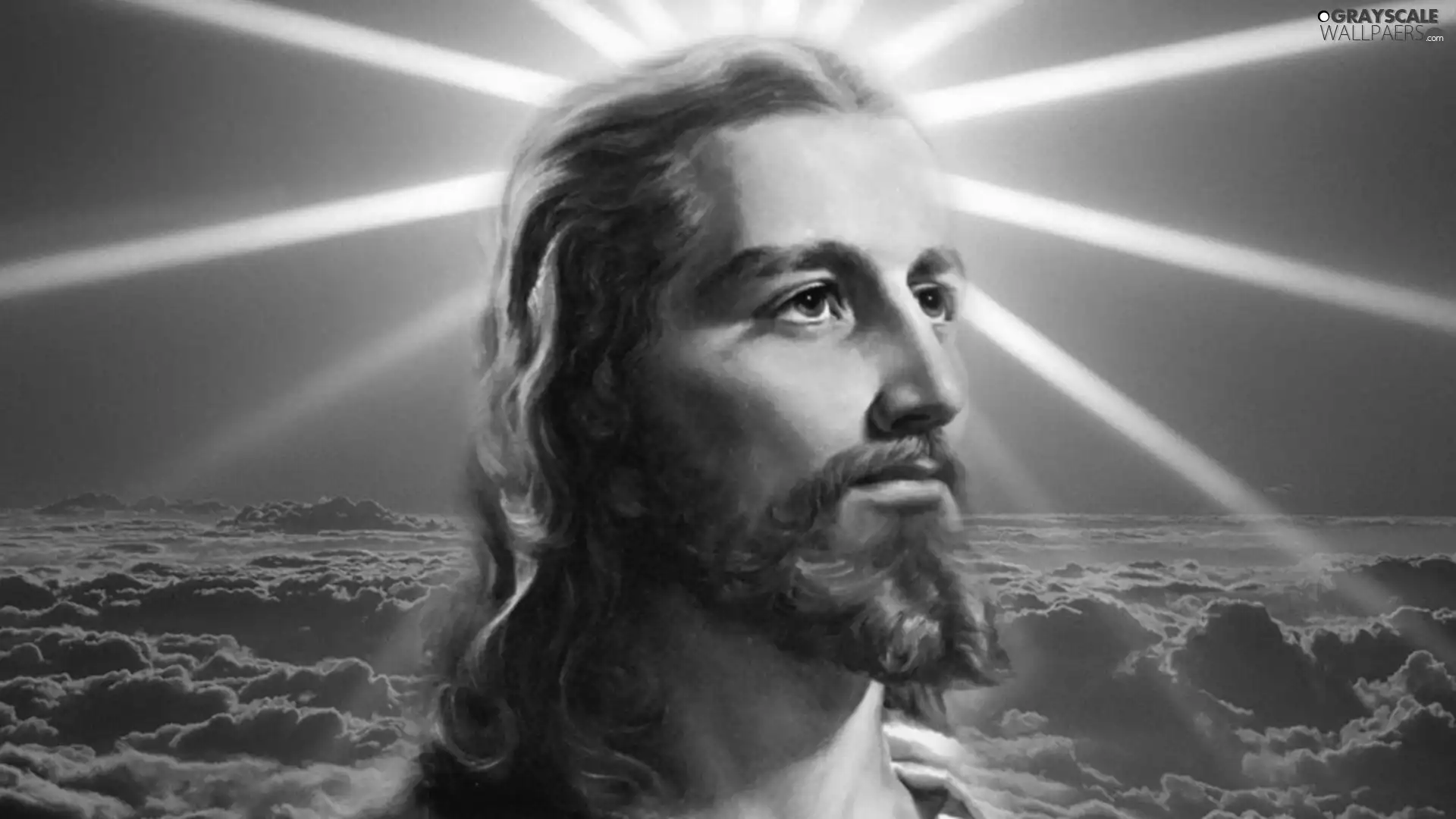 clouds, Jesus, glamour