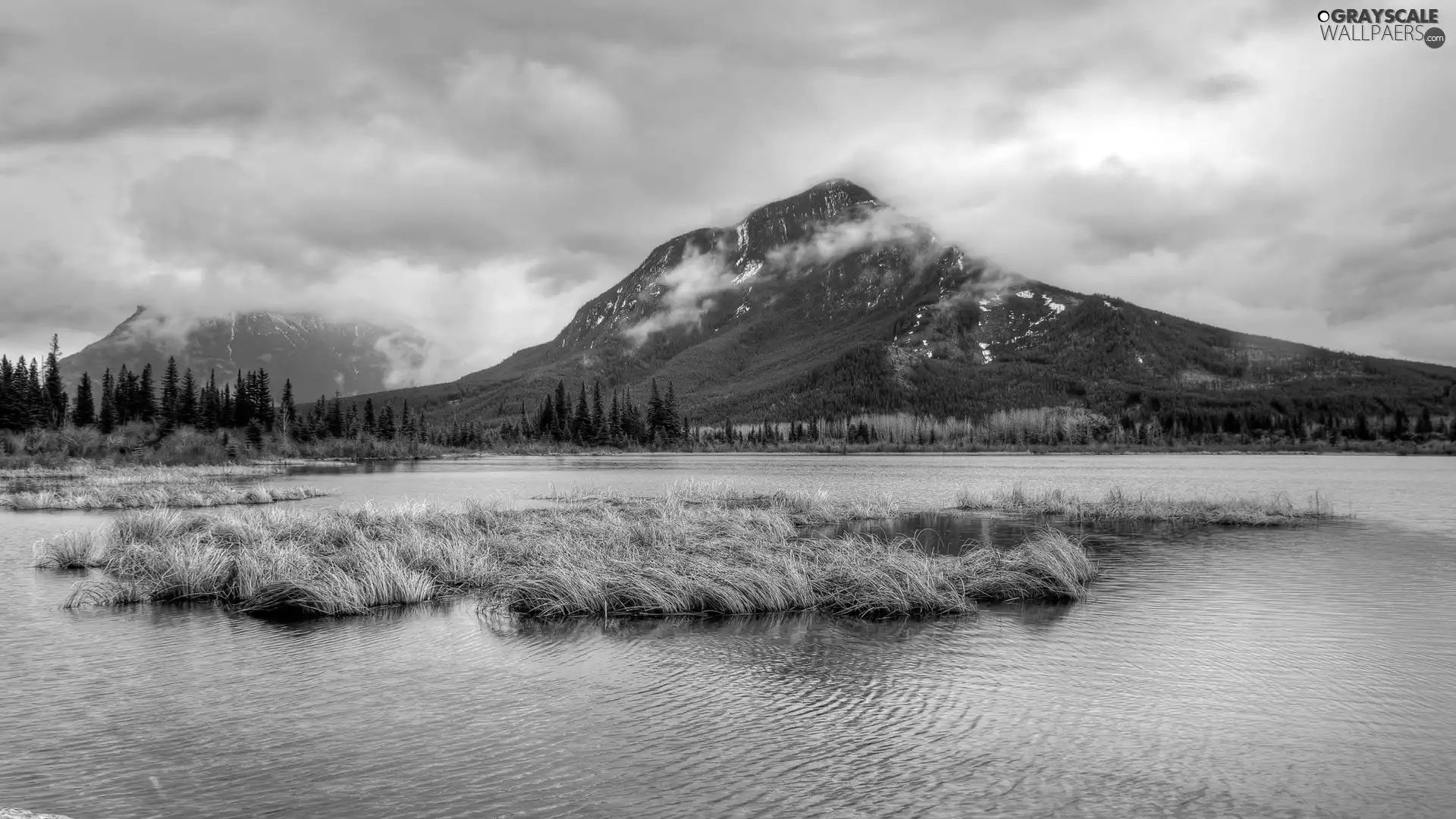 mountains, Mountain View, clouds