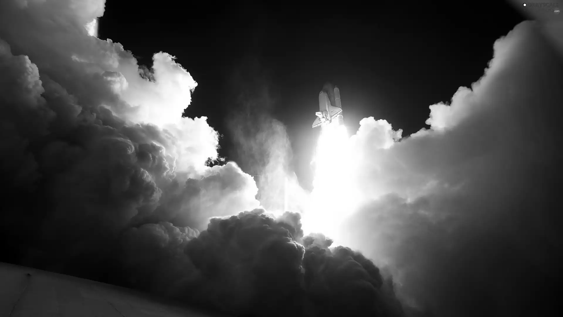 clouds, Start, rockets
