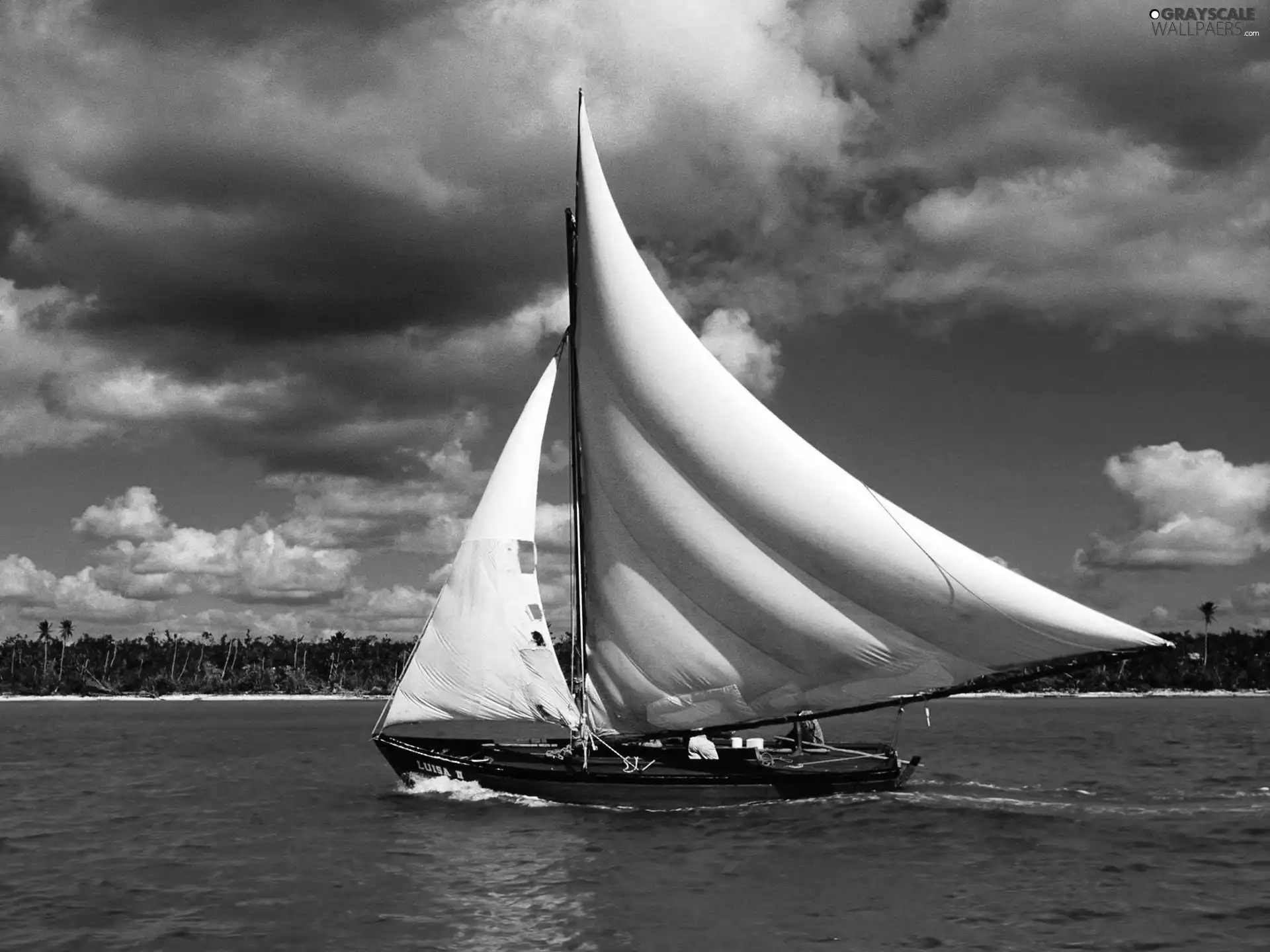 Yacht, lake