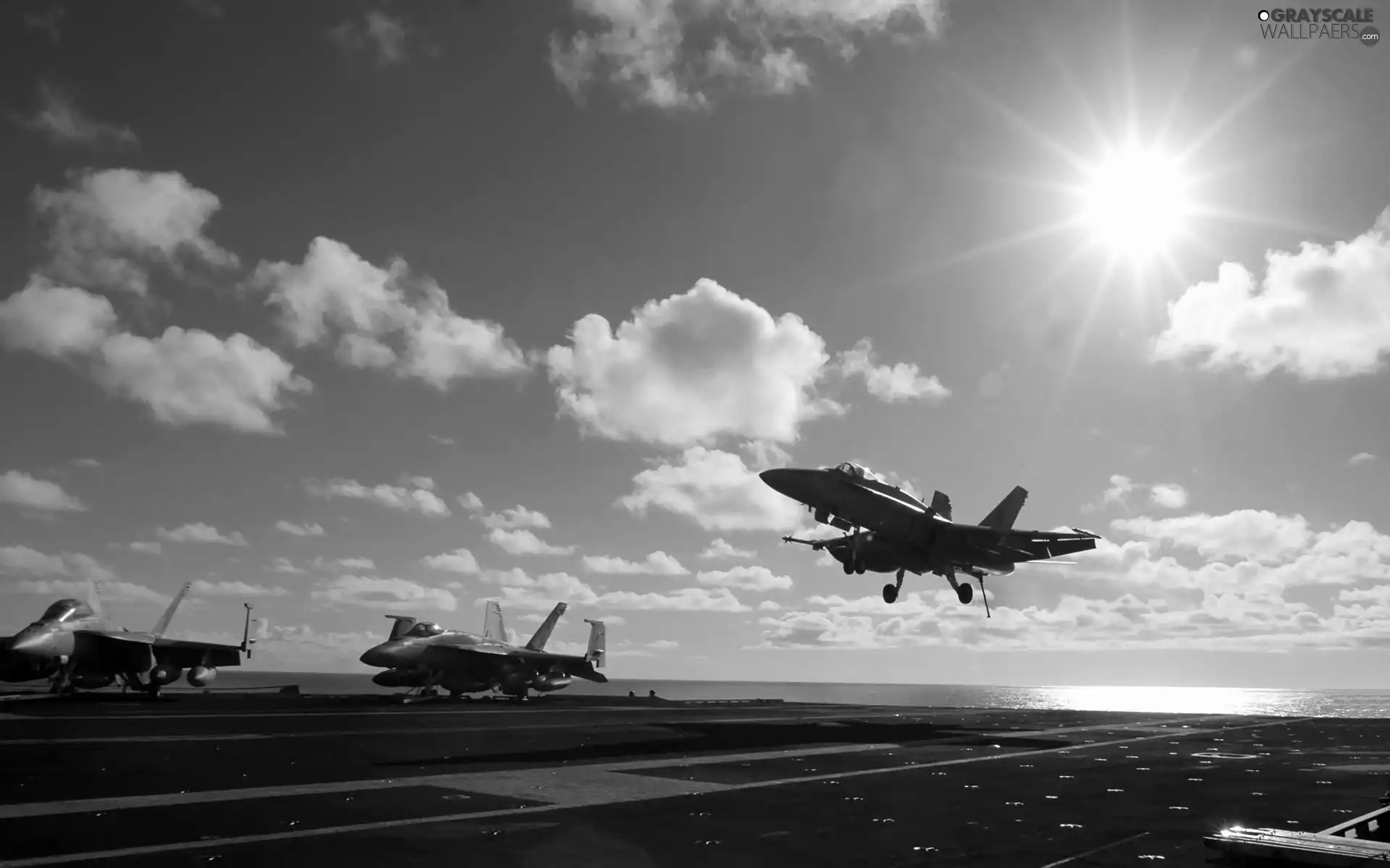 clouds, jets, Sky