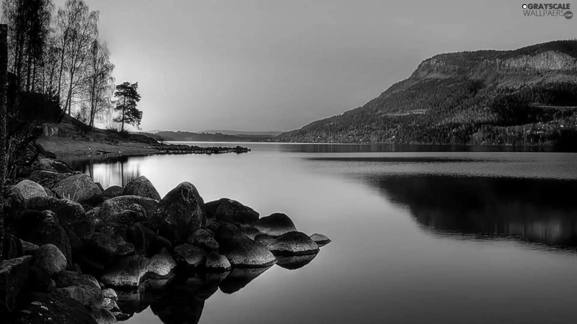 Coast, Mountains, lake