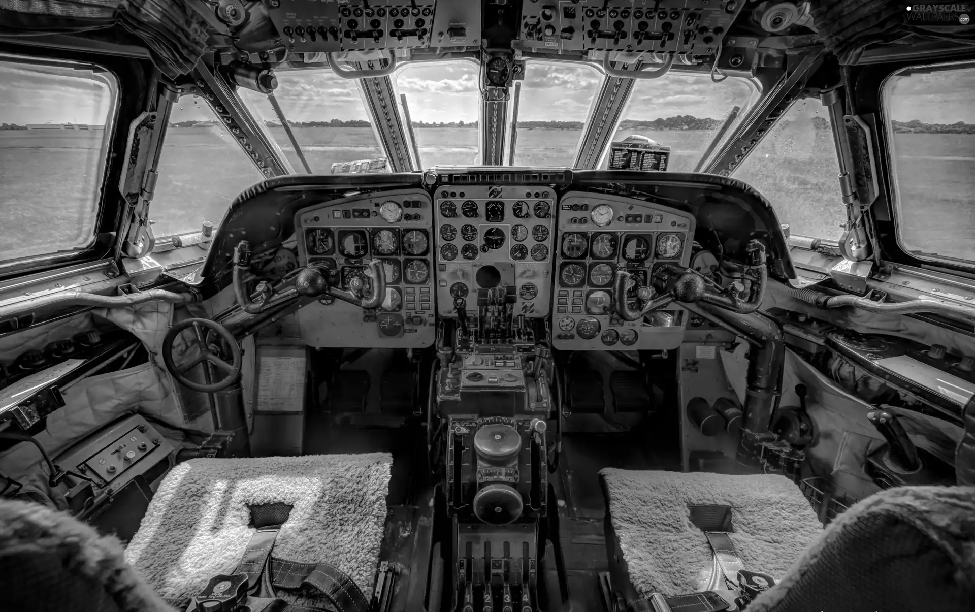 Cockpit, plane, interior