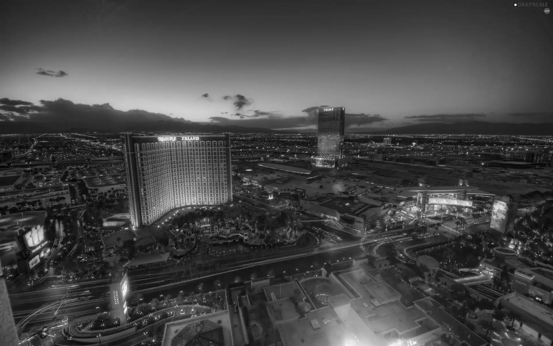 color, light, Town, night, illuminated