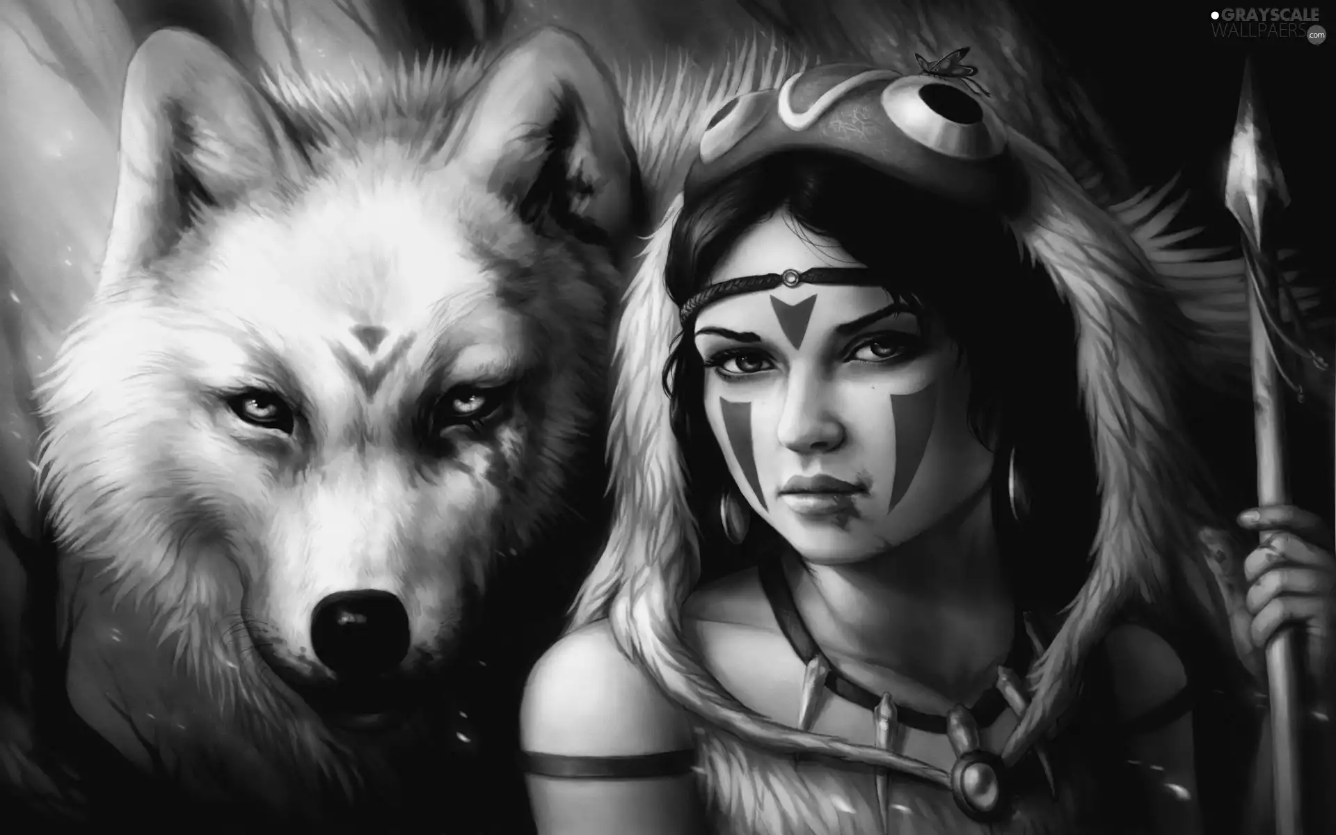 Colours, girl, Wolf