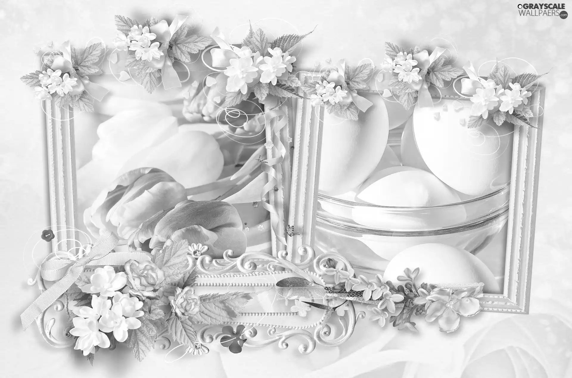 Easter, frame, graphics, composition