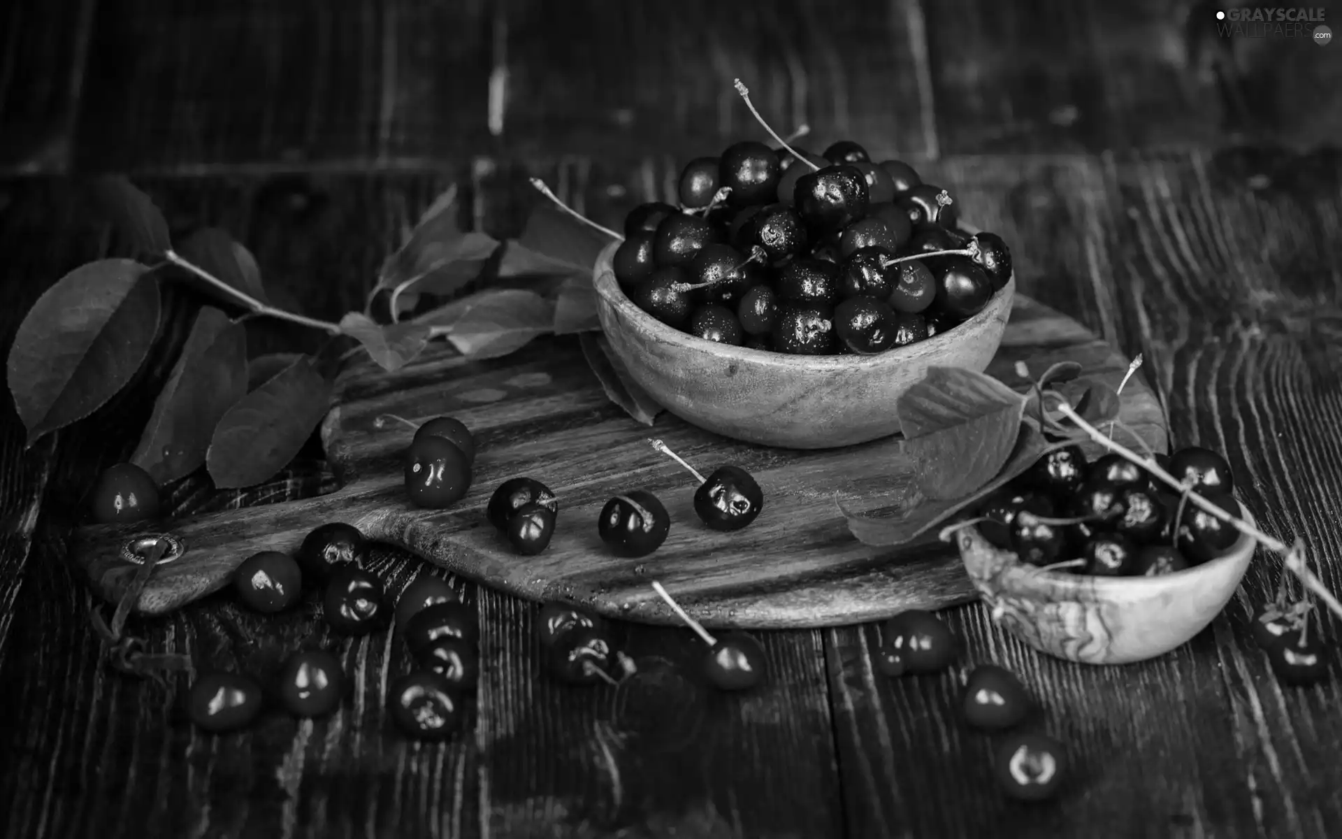 Fruits, Bowls, composition, Leaf