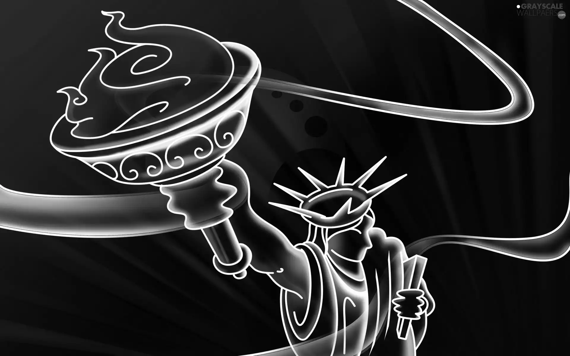 contours, statue, freedom