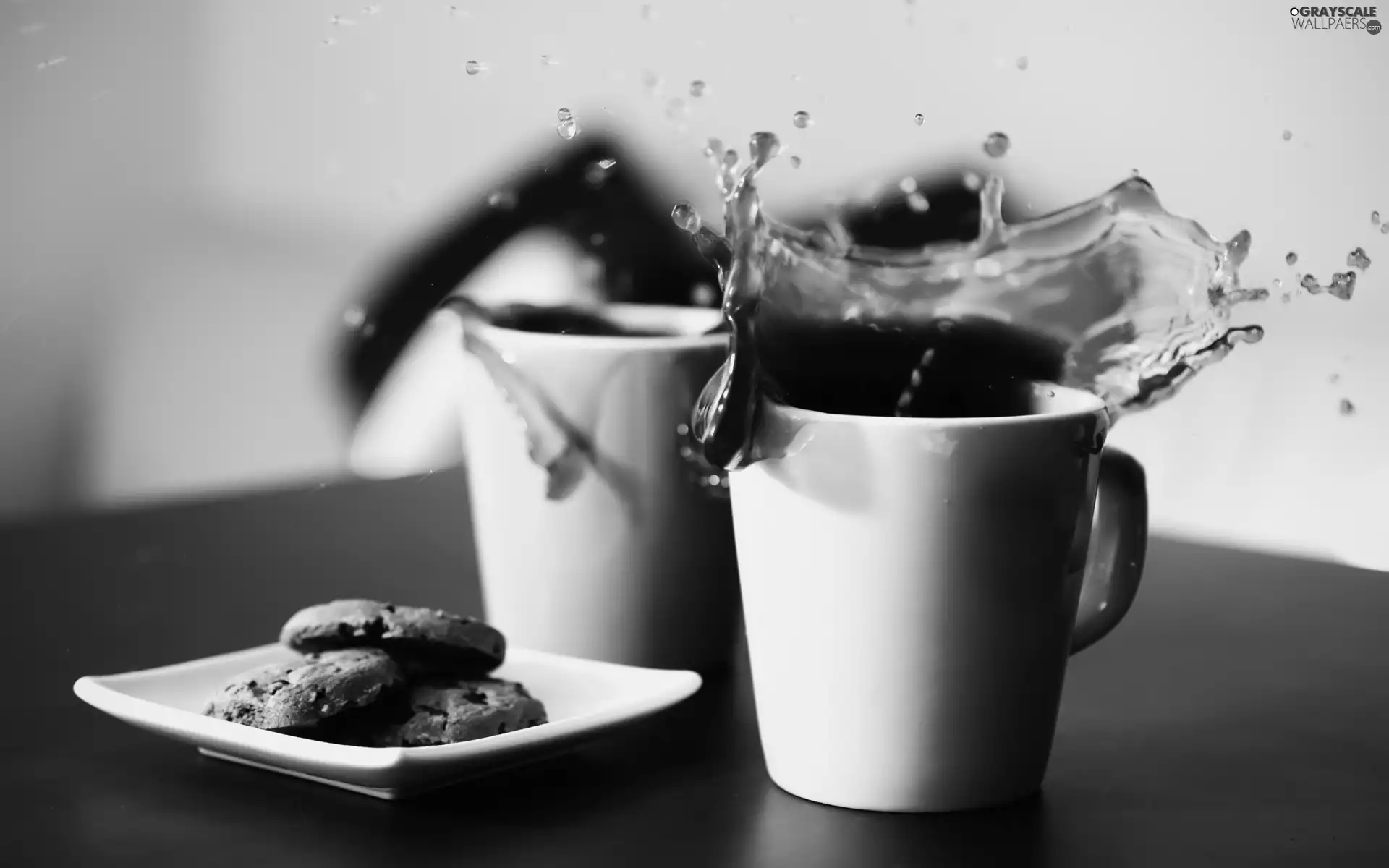 cookies, spilled, coffee