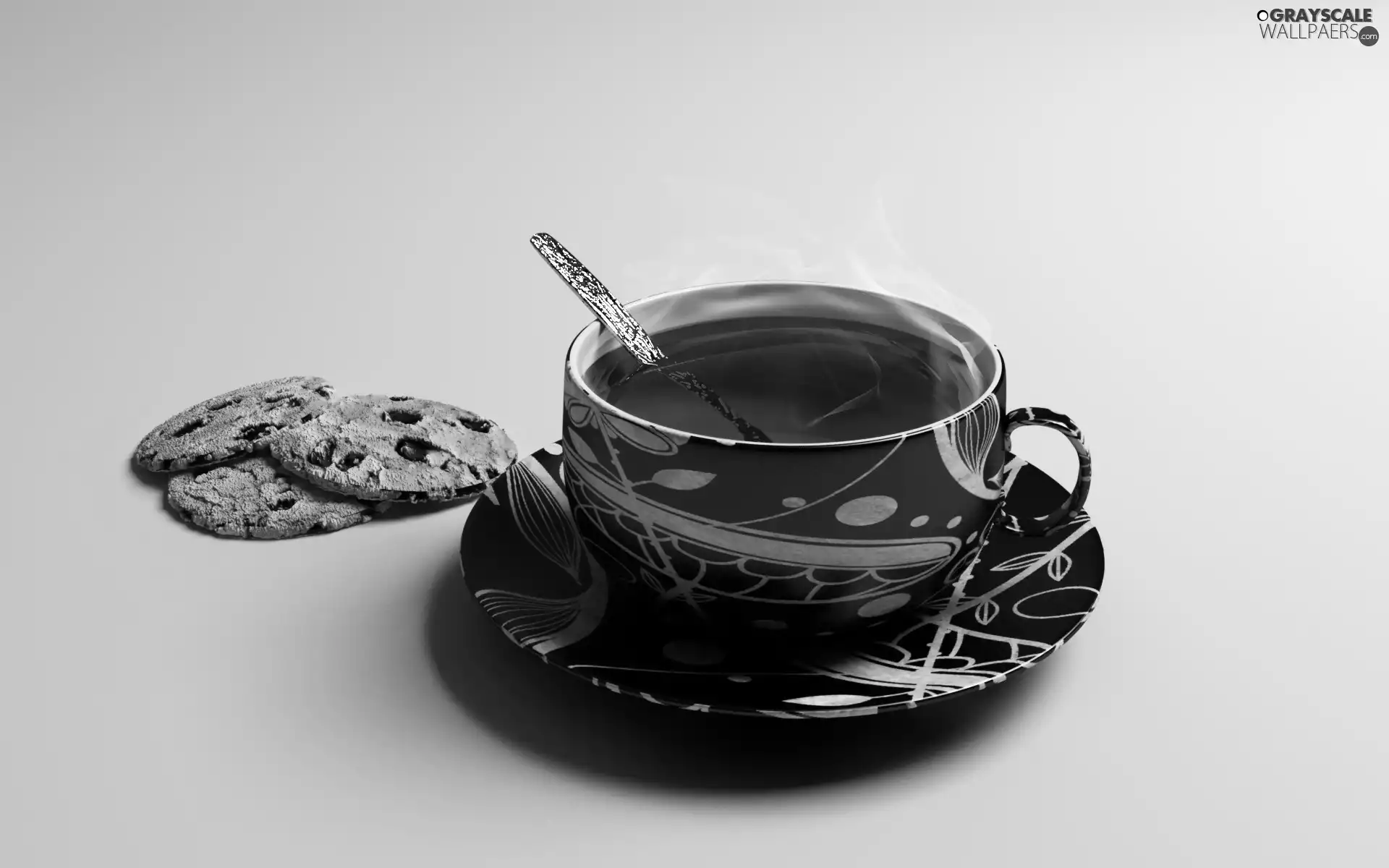 Cookies, cup, tea