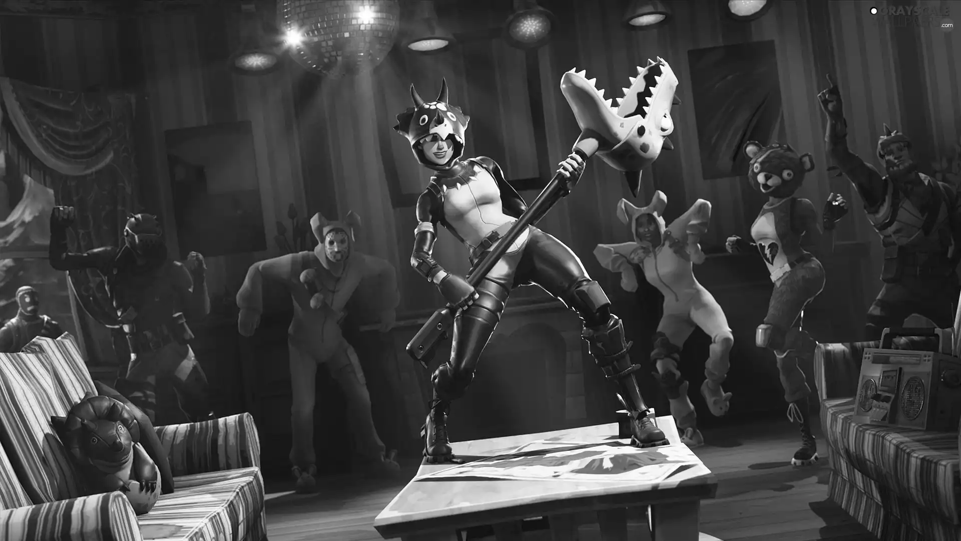Characters, game, Fortnite, costumes