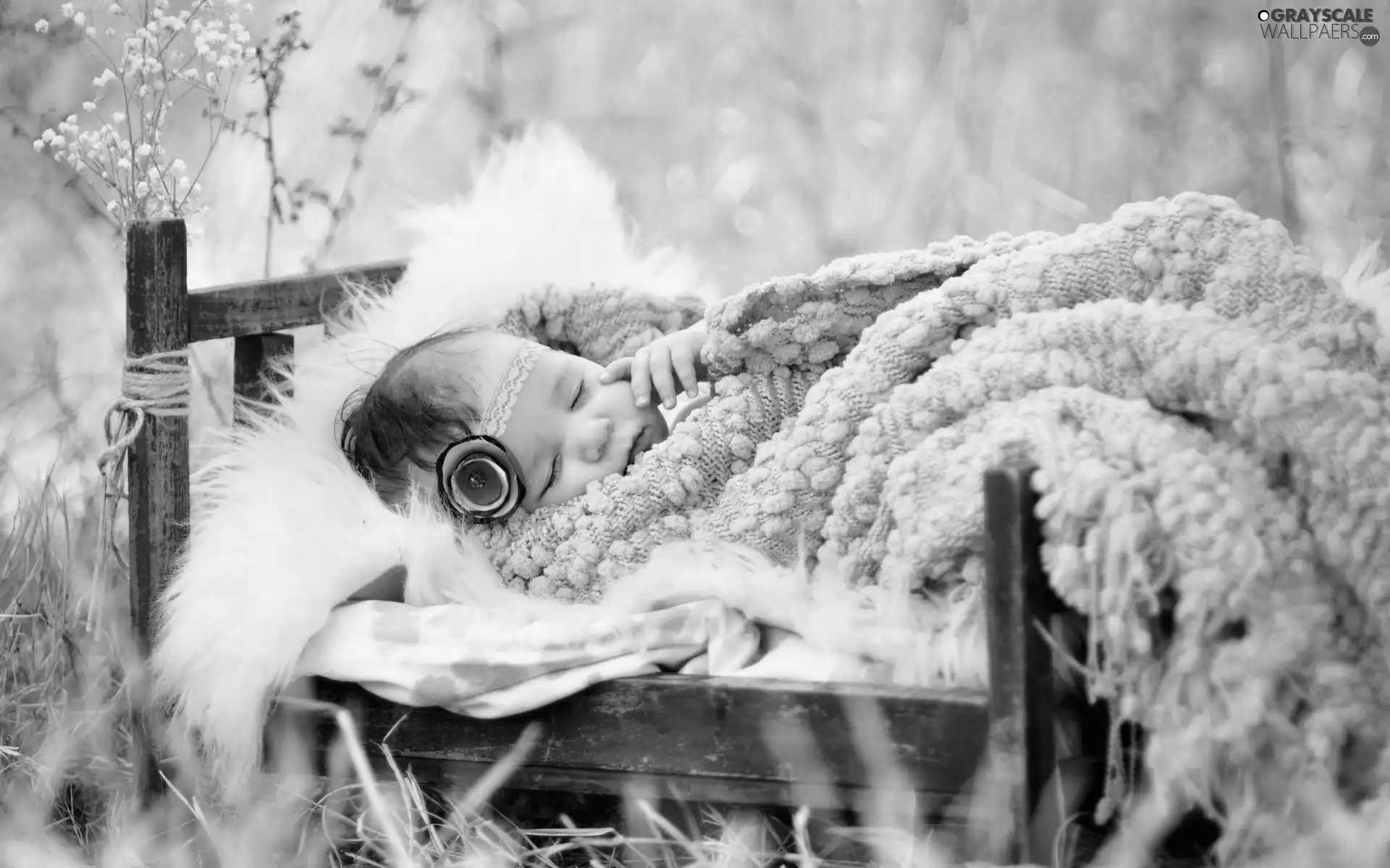 crib, Sleeping, Baby