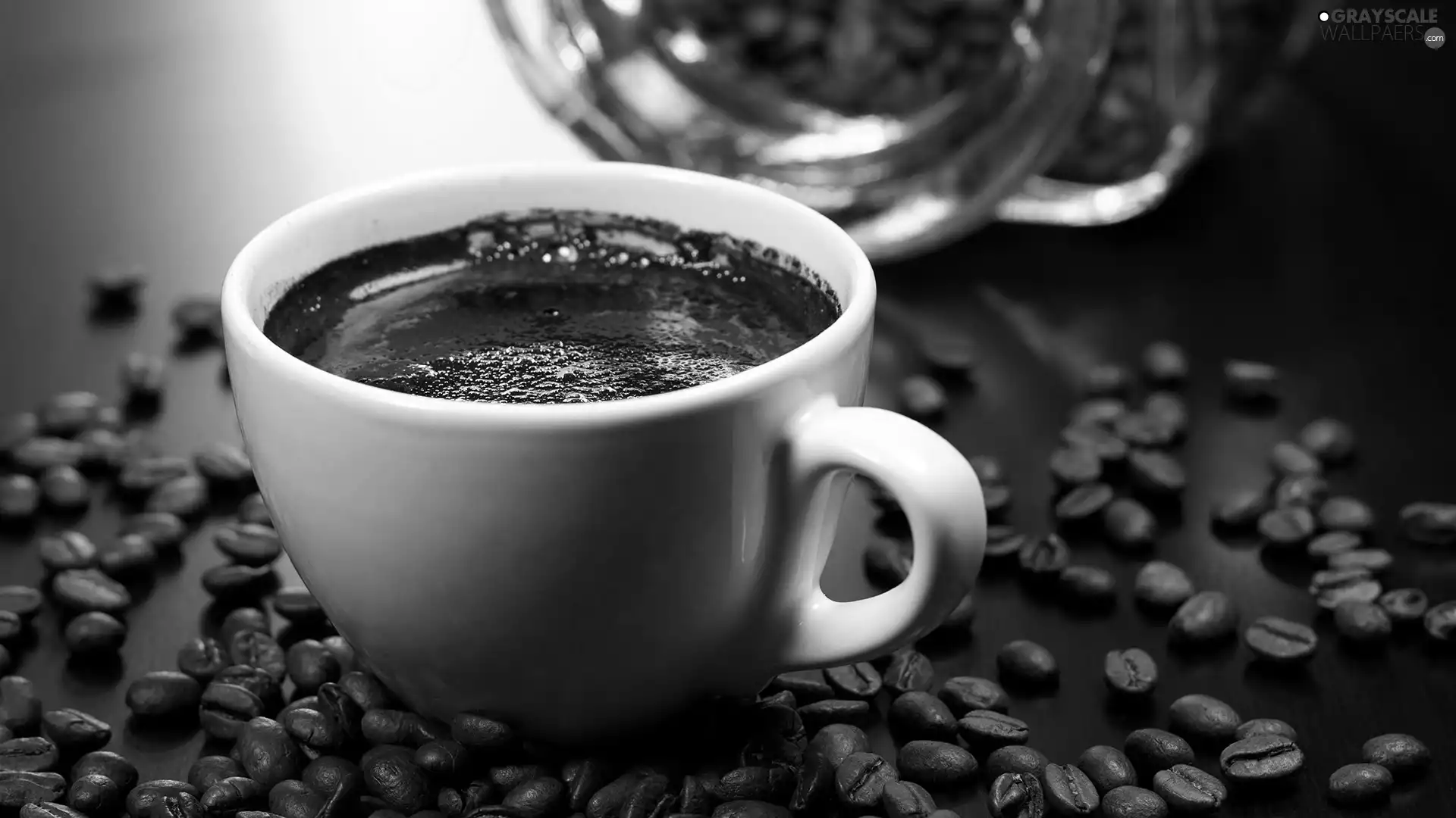 cup, grains, coffee