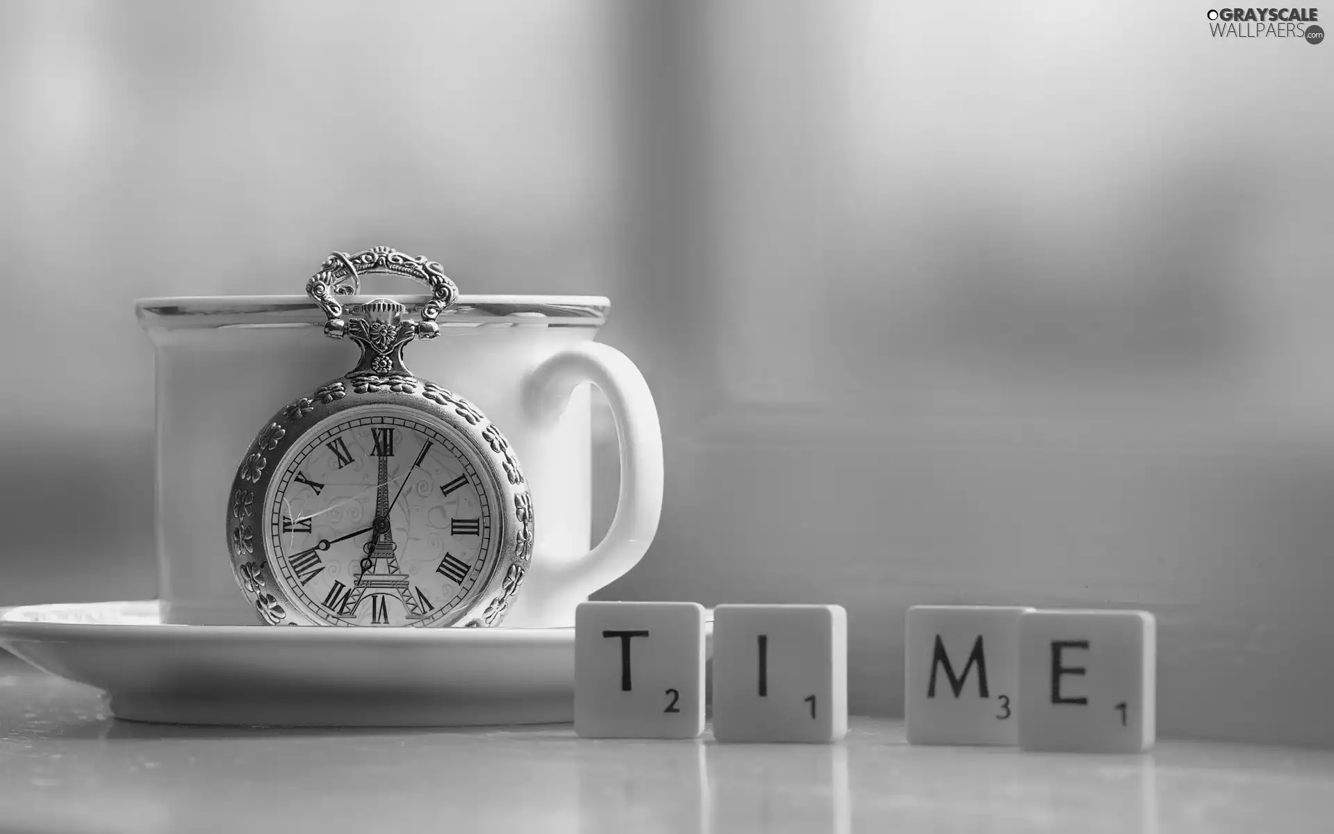 cup, Watch, Scrabble