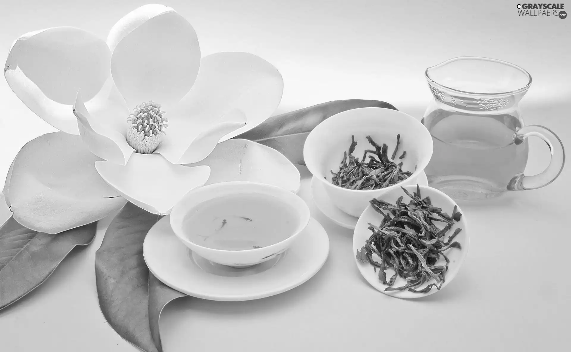 Colourfull Flowers, tea, cups