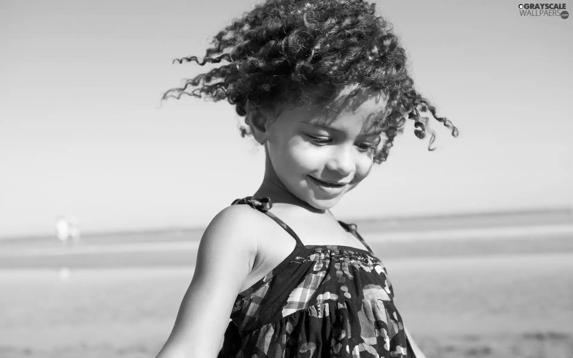 curls, girl, dark