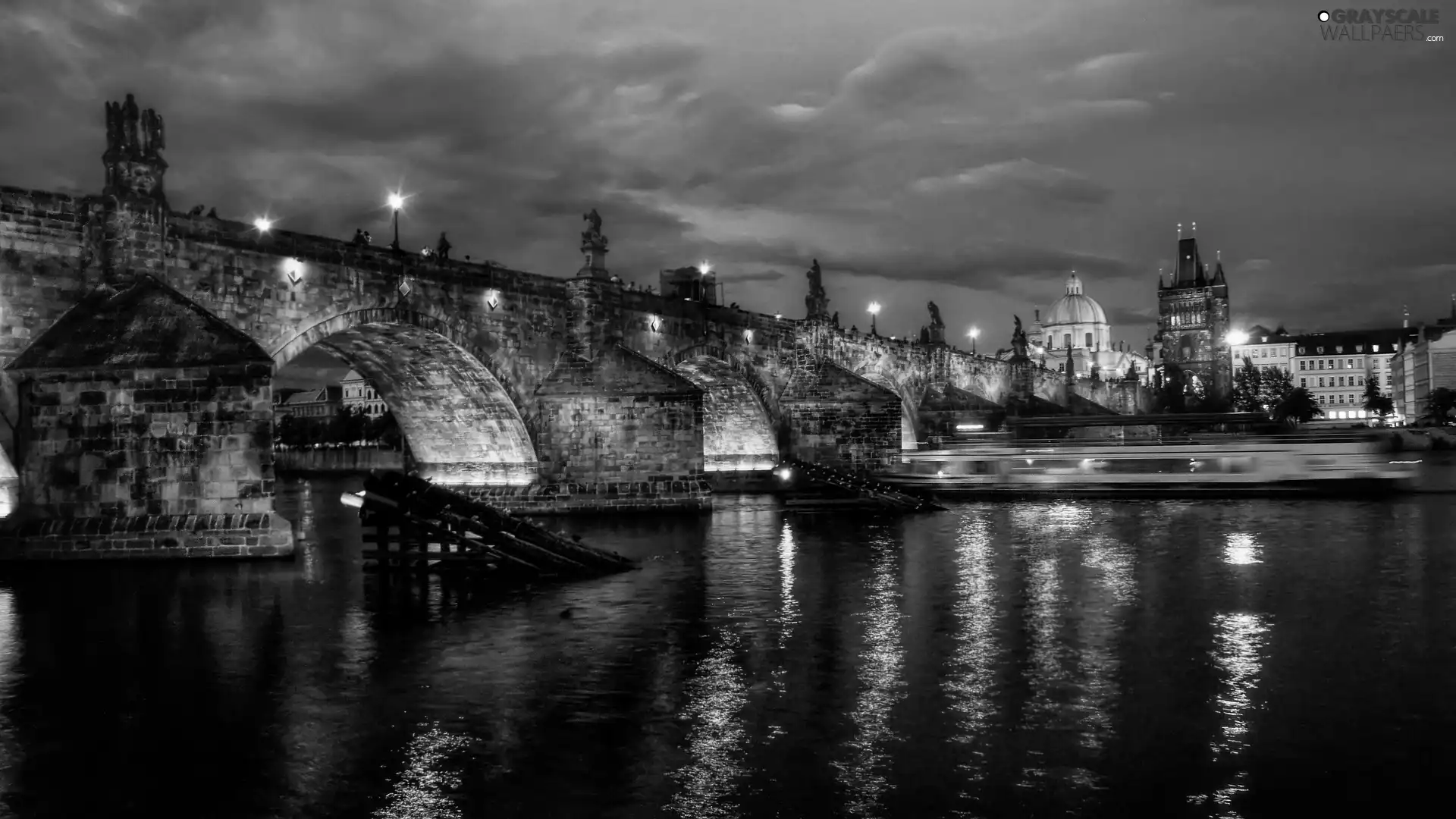 bridge, Prague, Czech Republic, River