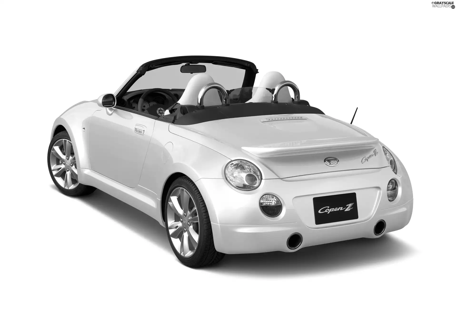 DBZ, White, Daihatsu Copen