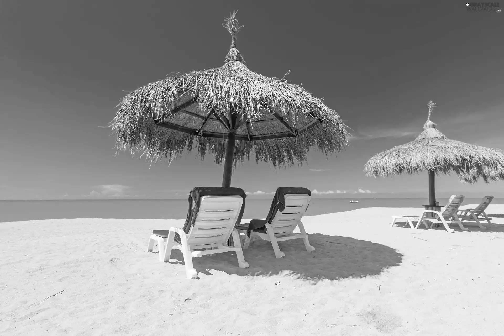 deck chair, holiday, Beaches, Sunshade, Ocean