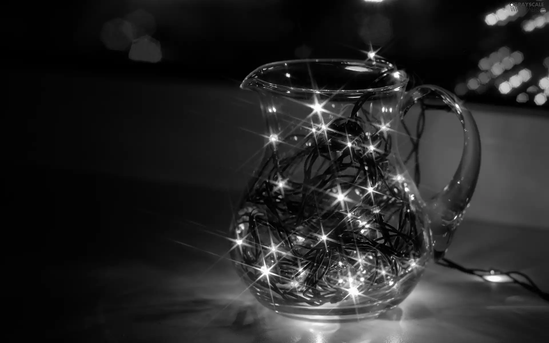 jug, Christmas, decoration, Lights