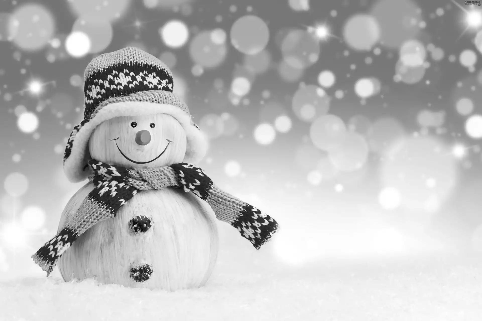 Hat, Scarf, decoration, hosiery, Snowman
